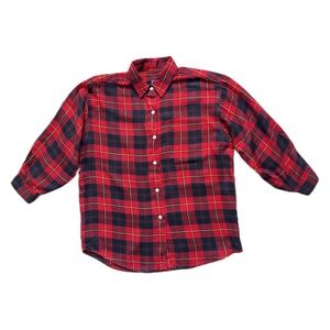 Juniors GAP Red + Black Plaid Blouse - sz S/P